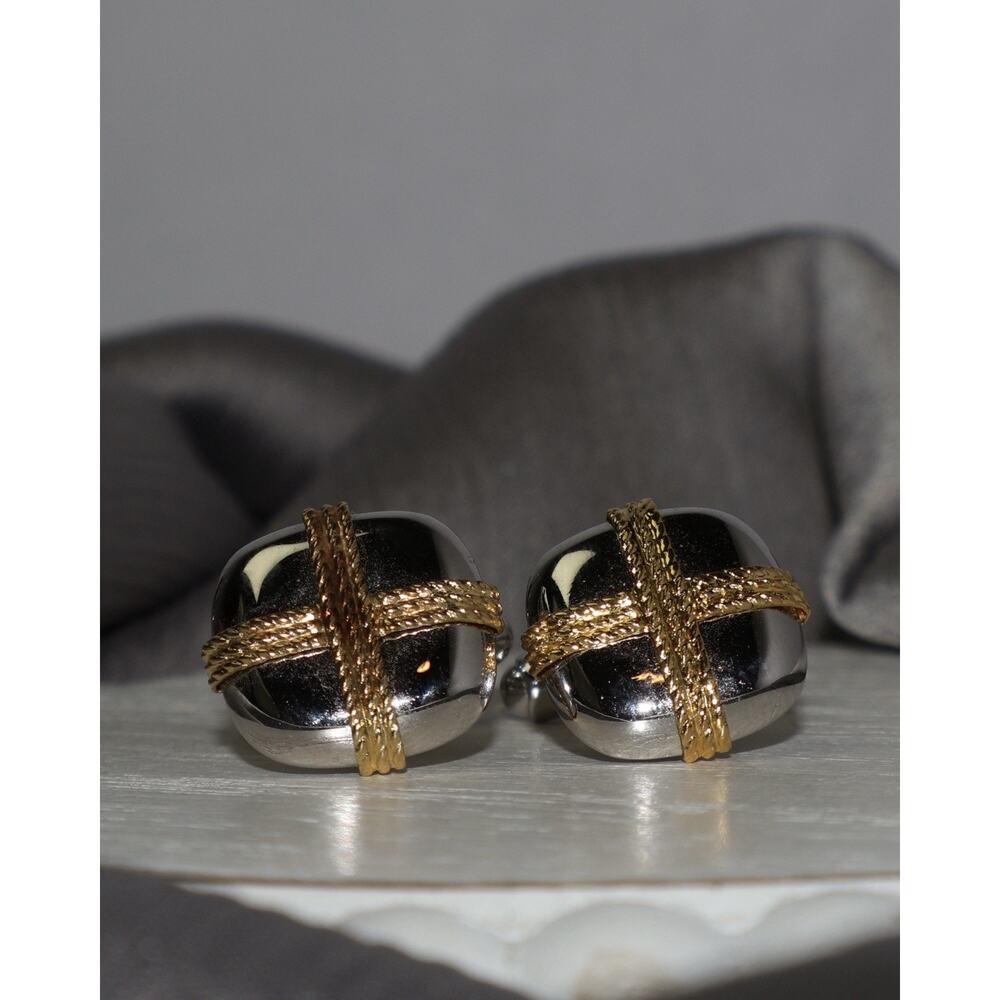Vintage A&Z Sterling Silver Cufflinks 11.3G